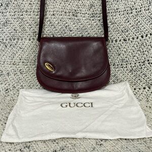 Vintage Gucci Burgundy Crossbody